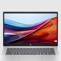 HP Chromebook 14a-nf0131wm Intel® N N200 35,6 cm (14") HD 4 GB LPDDR5-SDRAM 128 GB eUFS Wi-Fi 6 (802.11ax) ChromeOS Zilver — thumbnail 2