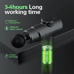 Rum iMini Massage Gun - Inclusief 4 Opzetstukken - Inclusief Adapter - Spierherstel & Spierontspanning - Massage Pistool - Massage Apparaat Professioneel — thumbnail 5