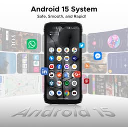 DOOGEE Blade10 Energy-Onbreekbare Mobiele Telefoon-Smartphone-Android 15 -24GB RAM+ 128GB ROM/(2TB TF)- 6.56" + 90Hz-6150mAh-Bouwplaats Telefoon 16MP + 8MP-Rood — thumbnail 2