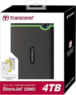 RFWR® 4TB Externe Harde Schijf - Schokbestendig, 2,5 inch met USB 3.1 Interface — thumbnail 3