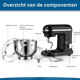 DailySupplies® Deegmachine - Kneedmachine - Deegmixer — thumbnail 4