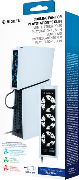 Nacon - PS5 Slim USB Console Cooling Fan met LED — thumbnail 3