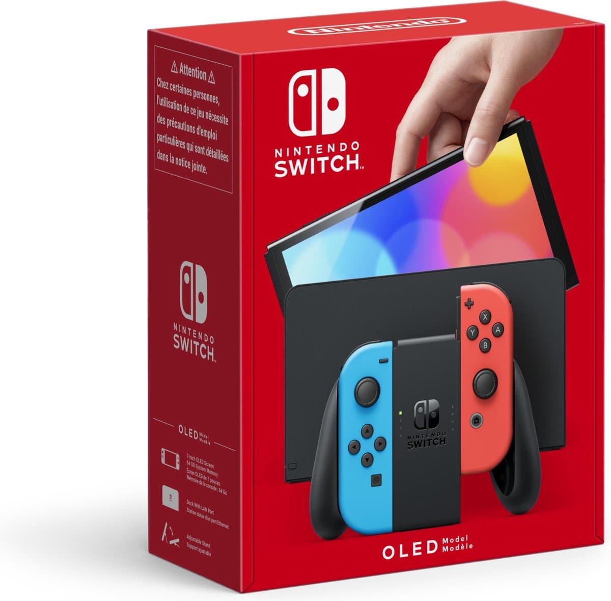 Nintendo Switch OLED - Blauw/Rood — afbeelding 1