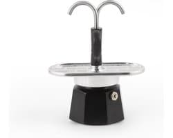 Bialetti Mini Express 2 Kops – Espressomaker – Aluminium – Inclusief 2 Espressokopjes
