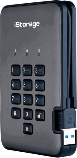iStorage diskAshur PRO2 1000GB Zwart, Grafiet externe harde schijf — thumbnail 5