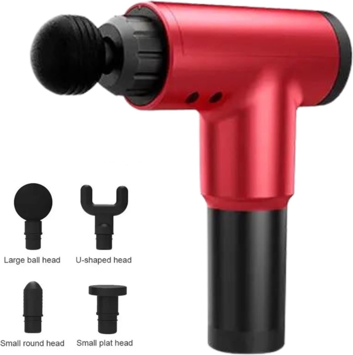 Massage Gun draadloos - High Power zeer krachtig oplaadbaar met attributen - Ideaal voor sportmassage en Erotische massages - ROOD — afbeelding 1