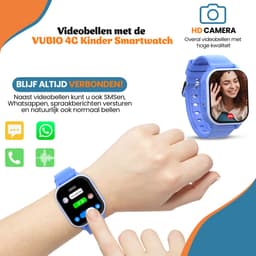 VUBIO Kinder Smartwatch S1 4G Incl. Simkaart - WIFI - GPS - Whatsapp — thumbnail 5