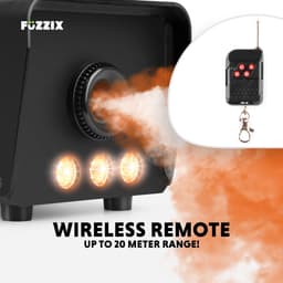 Party Rookmachine - 500 Watt - Fuzzix F503L - Rook machine met ingebouwde RGB Leds - 2 Liter rookvloeistof — thumbnail 4
