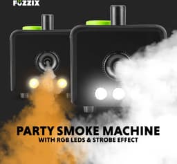 Party Rookmachine - 500 Watt - Fuzzix F503L - Rook machine met ingebouwde RGB Leds - 2 Liter rookvloeistof — thumbnail 2