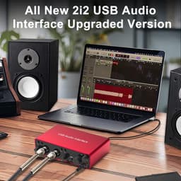 NÖRDIC SGM-226 USB Audio-interface - 2e Generatie - 2i2 - 24bit - 192kHz - Rood — thumbnail 5