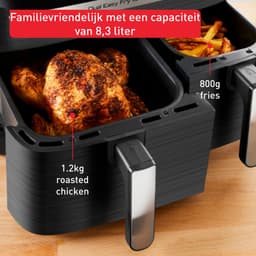 Tefal Easy Fry Dual XXL & Grill EY905B - Dubbele Airfryer - 8.3L - Grillfunctie - 8 Programma's - 70% Energiebesparing — thumbnail 5