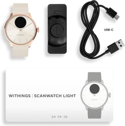 Withings ScanWatch Light - 37mm Hybride Smartwatch – Hartslagmeter, Slaaptracker, Menstruatiecyclus Tracking, Activiteitstracker, 35 Dagen Batterij, Gorilla Glass, 5 ATM Waterdicht — thumbnail 5
