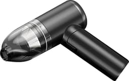 Happyment Draadloze Auto Stofzuiger - USB-C - 2 in 1 Multifunctioneel Stofzuigertje - Auto Oplader - Kruimelzuiger - Zwart — thumbnail 1