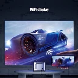 Byintek - X25 - Beamer - Projector Beamer - Mini Meamer - 1920x1080dpi - Automatische focus - met WiFi - 900 ANSI lumens - 101W - Zwart — thumbnail 2