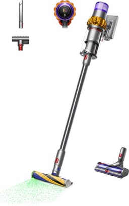 DYSON V15 Detect Absolute - Steelstofzuiger incl. kruimelzuiger - Accuduur 60 min - Geel/Nikkel — thumbnail 1