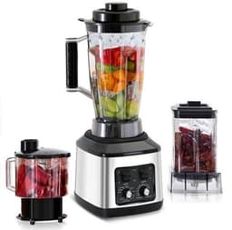 Multifunctionele Keukenmachine – Blender – Food Processor – Sapmaker – IJscrusher – Grote Inhoud 3L+1,5L+0,5L – Krachtige 9500W Motor – Stille Frequentie Technologie — thumbnail 4