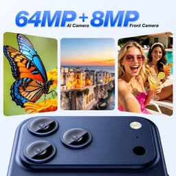 OUKITEL C17PLUS Smartphone 24GB RAM-256GB ROM-6.9 inch 120HZ HD-64MP AI Camera -5000mAh-Android16-4G — thumbnail 5