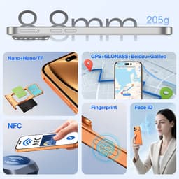 OUKITEL C17PLUS Smartphone 24GB RAM-256GB ROM-6.9 inch 120HZ HD-64MP AI Camera -5000mAh-Android16-4G — thumbnail 2