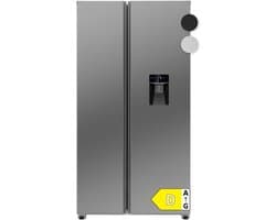 Bomann SBS 7367 - Amerikaanse Koelkast - Side-by-Side - 439 Liter - Total No Frost – Waterdispenser - Inox Look