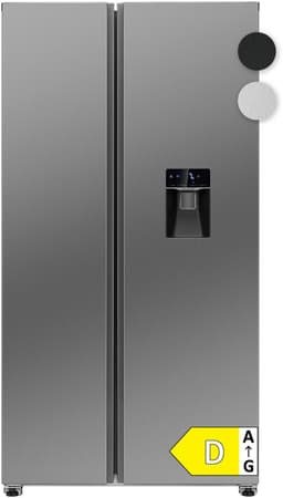 Bomann SBS 7367 - Amerikaanse Koelkast - Side-by-Side - 439 Liter - Total No Frost – Waterdispenser - Inox Look — thumbnail 1