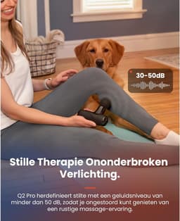 Masage Gun - Verlichting Van Rug- En Schouderpijn - Draagbaar Massagepistool Voor Spieren - Zwart - 14cm x 12cm x 4cm — thumbnail 5