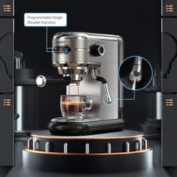 Veya Klein Koffiezetapparaat - Espressomachine - Koffiemachine - Stijlvol - Ruimtebesparend - ESE servings - gemalen koffie -1450W — thumbnail 5
