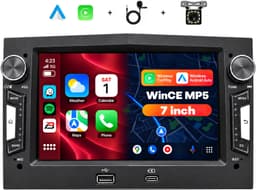 Boscer 2 Din Autoradio met Draadloos Apple CarPlay & Android Auto - Geschikt voor Opel Corsa D, Astra H, Zafira B & Meriva A - 7 inch IPS Touchscreen - USB-A & USB-C - Bluetooth Handsfree - FM-radio met RDS - 12 LED-achteruitrijcamera & Microfoon — thumbnail 1