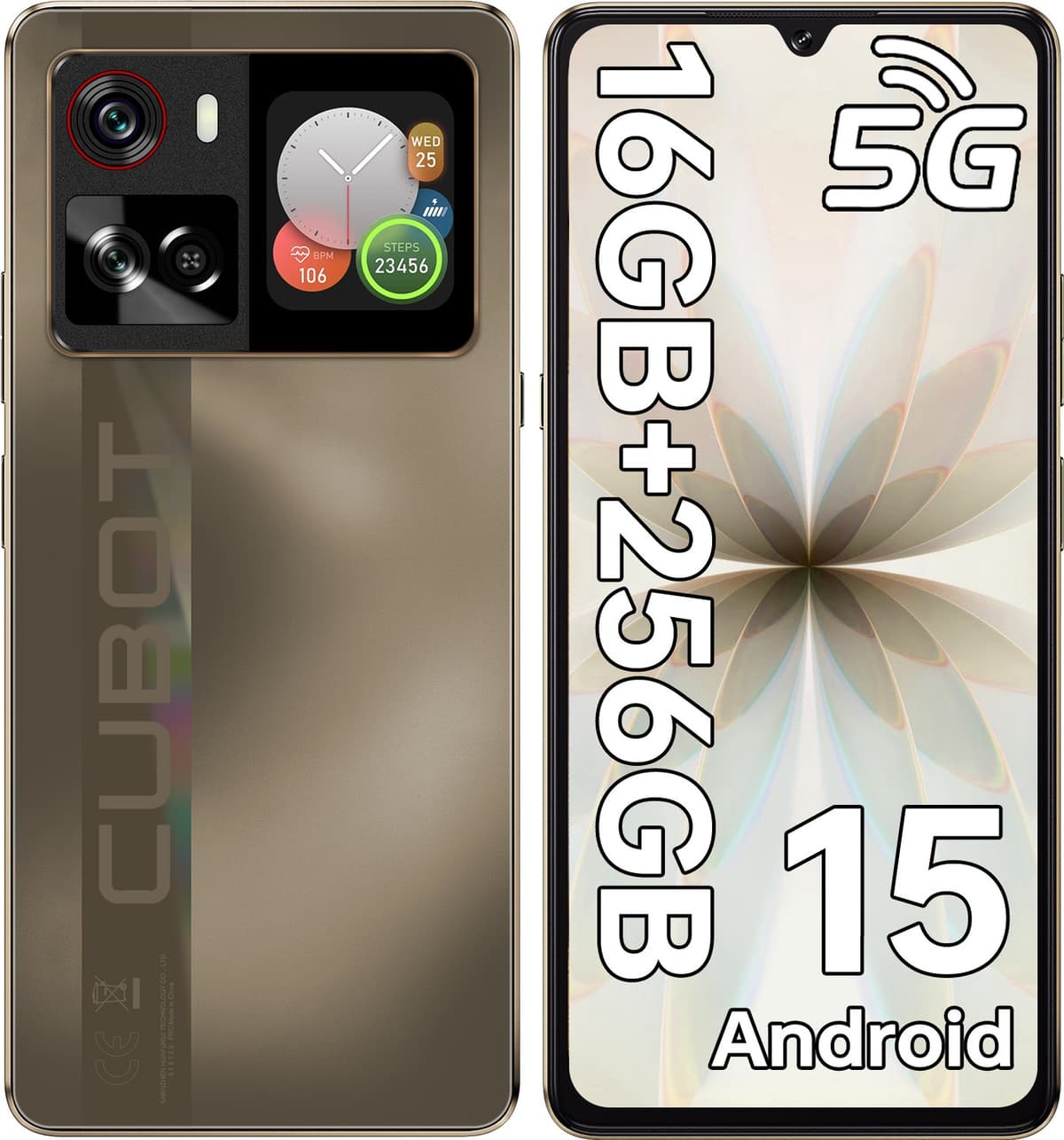 CUBOT X100 5G Smartphone 16GB RAM-256GB ROM 6,88"120Hz HD-64MP Camera-5100mAh,Android15 — afbeelding 1
