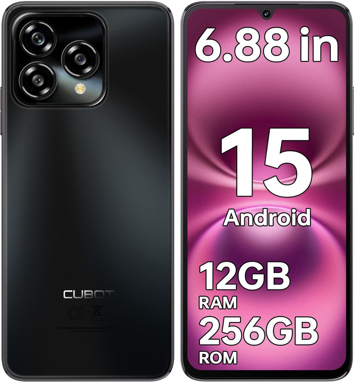 CUBOT A40 4G Smartphone 12GB RAM-256GB ROM-6,88" 120Hz HD 48MP-5100mAh-Android15 — afbeelding 1