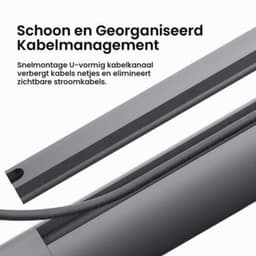 Beamer Plafondbeugel Grijs - Verstelbare Montage Voor Projectoren - Metaal - Lichtgewicht En Schokbestendig — thumbnail 3