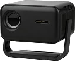 Slimme projector - Uitgerust met 360° draaibare arm - 1080p Full HD - 20.000 lumen - Ondersteunt wifi - Bluetooth 5.2 - Geschikt voor thuis en op kantoor - Zwart — thumbnail 1