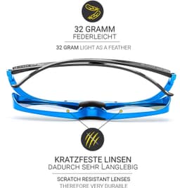 2 x DLP Pro, DLP Link 3D-bril voor 3D-DLP-beamer van,,,,, [shutterbril, 96-144 Hz, oplaadbaar, 32 g, DLP Link, blauw] — thumbnail 4