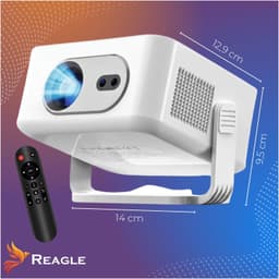 Mini Beamer Android 14 - 300 ANSI Lumen HD 720p - LED Projector - Compact Draagbaar - Thuisbioscoop Entertainment — thumbnail 5