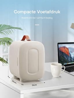 SP® Mini Koelkast - 5L Capaciteit - Minibar - Skincare Koelkast - Wit - 29cm x 20cm x 27cm — thumbnail 2