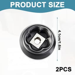 SnelShoppen - 2 stuks Koppelingsgeleiding Keukenmachine Reserveonderdelen met 5 Takken Bloemen - Essentiële Componenten voor Keukenrobot 1200 - Eenvou — thumbnail 5