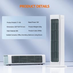 Draagbare Airconditioners - Versla Direct de Verzengende Hitte En Vochtigheid, Klein, Ultra Stil, Energiezuinig - wit — thumbnail 5