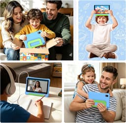 SnelShoppen - Kids Tablet 8 Inch voor Kinderen met Case, Parental Control, Android 15, 5000mAh, 3GB RAM, 32GB ROM, Leerzame Tablet voor Peuters en Kin — thumbnail 4
