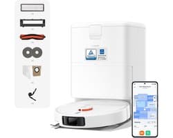 Xiaomi Robot Vacuum H50 Pro - Robotstofzuiger - LiDAR Navigatie - Dweilfunctie - App Bediening - Lange Batterijduur - Krachtige Zuigkracht - Automatische Routeplanning