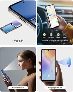 HOTWAV Note 13 Max - smartphones zonder abonnement - 256 GB - 5160 mAh - 4G Dual SIM - Face ID - GPS - Vingerafdrukherkenning - Goud — thumbnail 5