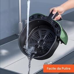 Luchtfriteuse - Airfryer Heteluchtoven - Gezond Koken - 360 Graden Heteluchtcirculatie - 5 Liter - Groen — thumbnail 5