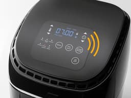 Heteluchtfriteuse - Airfryer Frituurpan - Gezond Frituren - 6 Voorgeprogrammeerde Functies - 3.2L - Zilver Zwart — thumbnail 3