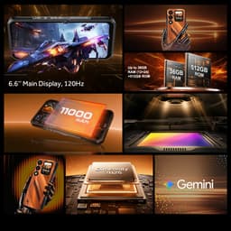 OUKITEL WP66 5G Outdoor Smartphone-11000mAh-108MP camera-36GB RAM-512GB ROM-IP68 Waterdicht, Android 16, NFC — thumbnail 2