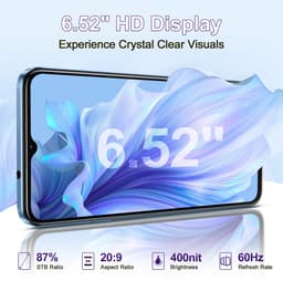 OUKITEL C57 PRO Mobiele Telefoon met 128 GB Opslag, 4300 mAh Accu, Android 14, 6,52 duim HD-scherm — thumbnail 3