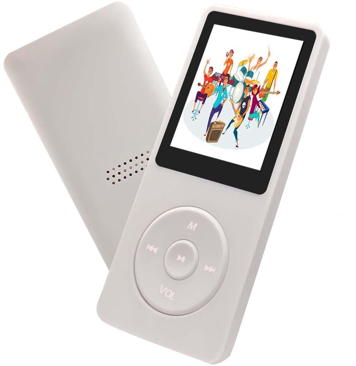carmdering - 32GB MP3 Speler met Bluetooth 5.0 - 1.8 Inch TFT Kleurenscherm - HiFi Muziekspeler met Ingebouwde Luidspreker - FM Radio - Spraakopname - E-Book Functie - Uitbreidbaar tot 128GB — afbeelding 1