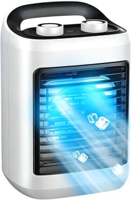 Mini Airconditioner - Persoonlijke Koeler - Persoonlijke Verkoeling - Stille USB Oplaadbaar - 26 x 15 x 26 cm - Wit — thumbnail 1