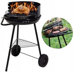 Koopman Serie - Houtskoolgrill - 37cm - Mobiel - Staal — thumbnail 3