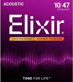 Elixir Strings NANOWEB - Akoestische Gitaarsnaren - Phosphor Bronze - Extra Light Gauge - 10-14-23-30-39-47 — thumbnail 5