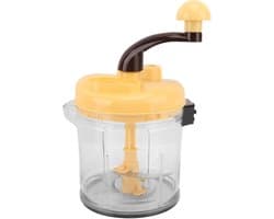 Handmatige Keukenmachine - Groente Hakker - Maaltijden Voorbereiden - 3 Snelheden - 3 Liter - Geel