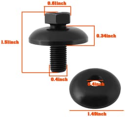 Dailygoods - 4 Stuks Vervangende Grasmaaier Blade Bolts met Wasmachine — thumbnail 5