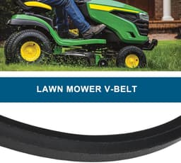 Dailygoods- Grasmaaier V-riem 2180mm - Compatibel met John Deere LR125/LR135 - Compatibel met Solo 560 Hydro/561 Hydro - Sterk rubberen materiaal - Eenvoudig te installeren — thumbnail 2